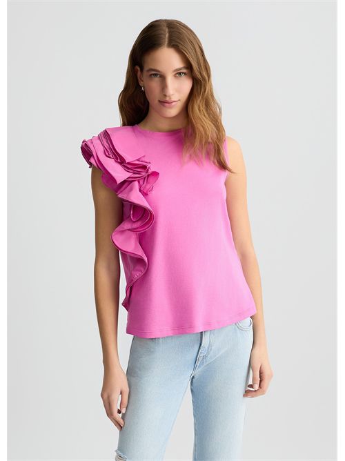 t-shirt donna rosa LIU JO | CA5005J6308/X0450